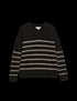 Marks & Spencer "Air-Yarn Striped V-Neck Jumper"